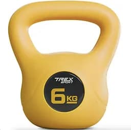 Гиря вінілова 6кг Trex Sport TX-006CKB жовта - мініатюра 14