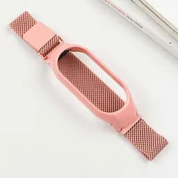 Ремінець Milanese Loop Design для Xiaomi Mi Band 7 Peach - мініатюра 5