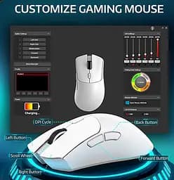 Мишка ігрова бездротова Attack Shark R1 WHITE - мініатюра 4
