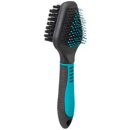 Щітка для собак Trixie двостороння пластикова нейлонова з дротяною щетиною 19 х 6 см