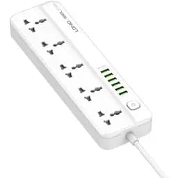 Сетевое зарядное устройство удлинитель LDNIO SC5614 6 USB 5 розеток 2m белый