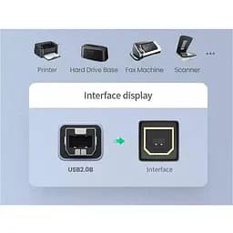 Перехідник Ugreen US382 USB-C to USB-B Aluminium Case (20120) [134318] - мініатюра 3