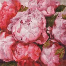 Алмазна мозаїка Ideyka Тендітні півонії ©Юлія Томеско AMO7130 40х40 см