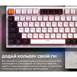 Клавіатура GamePro MK160W Red Switch White [121464] - мініатюра 14