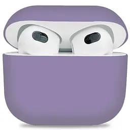 Силіконовий чохол для навушників Apple AirPods 3, Ultrathin Silicone Case, фіолетовий, захисний чохол, ультратонкий і легкий, захист від подряпин і пилу, м"який силікон, ArmorStandart (ARM60291)