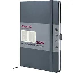 Щотижневик Axent 2026 Prime Strong 145 x 210 мм сірий (8507-26-62-A)