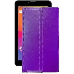 Чехол StatusCASE из экокожи для планшета Prestigio Wize 4117 3G Фиолетовый