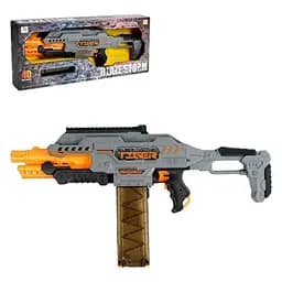 Игрушечный бластер с мягкими патронами, 40 патронов, футуристический дизайн, съемный магазин.