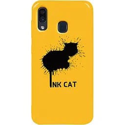 Чохол-накладка Toto Pure TPU 2 mm Print Case Samsung Galaxy A20/A30 #48 Inkcat Yellow
