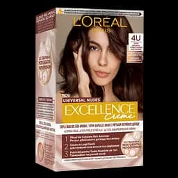 Стійка крем-фарба для волосся L'Oreal Paris Excellence Crème Universal Nudes 4U Універсальний каштановий 192 мл