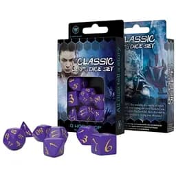 Набір кубиків Classic RPG Purple & yellow Dice Set , 7 шт. (SCLE93)