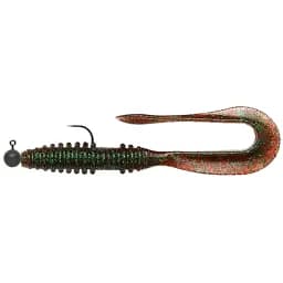 Силікон Keitech Mad Wag 7" EA#13 spicy mustard/blue (6 шт/уп) - мініатюра 5