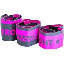 Набір тканинних гумок MadMax MFA-305 Hiploop для фітнесу та спорту 3 шт. Grey/Pink (MFA-305-3set)