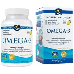 Жирные кислоты Nordic Naturals Omega-3, 60 капсул