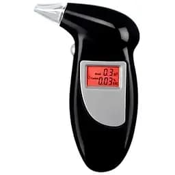 Портативный персональный цифровой алкотестер с мундштуками на батарейках