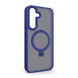 Чехол для Samsung Galaxy S25 Plus 5G, Unit Stand, синий, MagSafe, противоударный защитный чехол-панель с подставкой, поддержкой магнитных держателей и беспроводной зарядки, защита всего корпуса, силикон + поликарбонат, ArmorStandart (ARM82861)