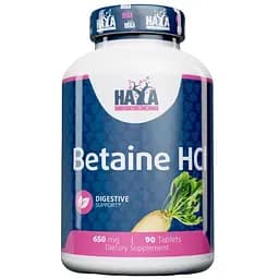 Бетаїн Гідрохлорид Haya Labs Betaine HCL 650 мг 90 таблеток