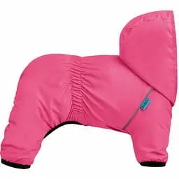 Комбінезон-дощовик для собак Barksi Textile розмір L рожевий