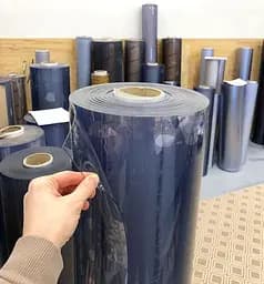 М'яке скло у рулонах Soft Glass Силіконова скатертину для меблів Шир.1.8 м - 30м (товщина 1.0 мм) Прозоре - мініатюра 3
