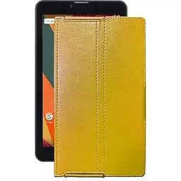 Чохол StatusCASE з екошкіри для планшету Bravis NB754 Жовтий