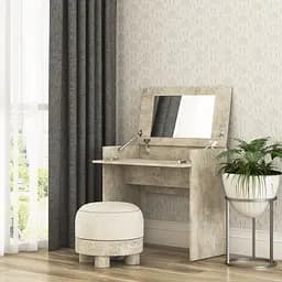 Трюмо с зеркалом в спальню MebelStar Нео 80x43x75,2 см Бетон (MBS-1015)