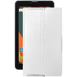 Чохол StatusCASE з екошкіри для планшету Bravis NB753 3G Білий
