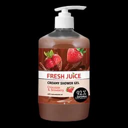 Крем-гель для душа Fresh Juice Chocolate & Strawberry, 750 мл