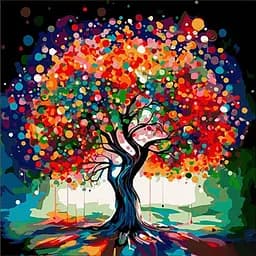 Картина за номерами " Дерево перемен" AV40х502