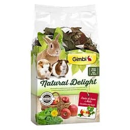 Травяной микс Gimbi Natural Delight для грызунов одуванчик и яблоки 100 г