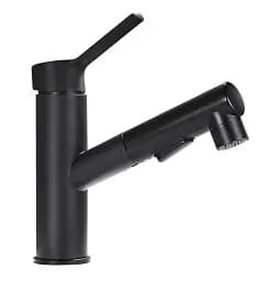 Змішувач для умивальника Zegor 3в1 KLF10-A012YB з витяжною лійкою Чорний 30412