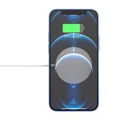 Зарядка Qi HOCO Original series magnetic wireless fast charger CW28 15W белое - мініатюра 4