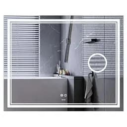 Дзеркало Mixxus Premium QUADRO MR20-100x80 (LED Touch, Anti-fog, лінза) (MP6623)