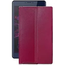 Чехол StatusCASE из экокожи для планшета Nomi Corsa 4 C070014 (Camera left) Бордовый