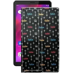 Чехол StatusCASE из экокожи для планшета Lenovo Tab M7 (3rd Gen) Фэшн черный