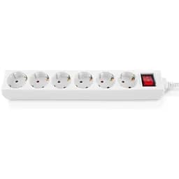 Сетевой фильтр питания REAL-EL RS-6 Protect M 3m, white (EL122300033)