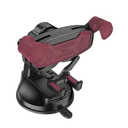 Автотримач Hoco H67 Gamble gravity linkage (center console) Black / Red - мініатюра 2