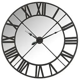 Настінний годинник J-line в металевому корпусі з дзеркальною основою 123 см (87933)