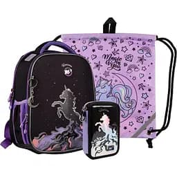 Рюкзак Yes H-100 Collection Unicorn з пеналом та сумкою (559788)