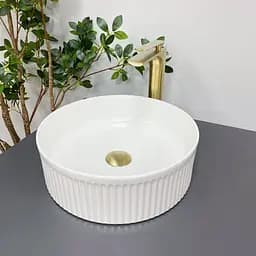 Умивальник VBI Brindisi white накладний VBI-014100, Білий - мініатюра 3