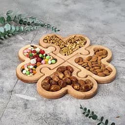 Менажниця Lis Kraїna дерев'яна 30 х 30 х 2 см (ПАЗЛ) - мініатюра 3