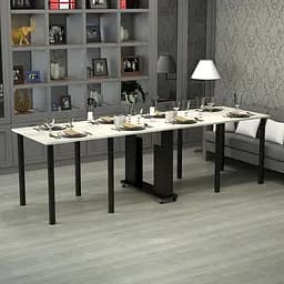 Кухонний стіл Gamma Style Діалог Дуб Крафт Білий (2750x800x730) - мініатюра 1