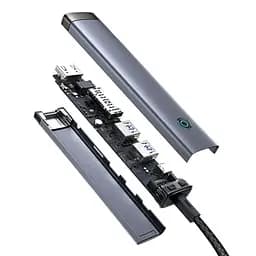 USB-хаб Baseus UltraJoy Series 7-Port HUB AIR Space Grey (Type-C to HDMI4K@60Hz*1+USB3.0*2+PD*1+SD/TF3.0*1+3.5mm*1) (B00052803811-02) - мініатюра 5