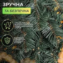 Гірлянда штучна Хвоя 2,8 м зелена LUGI KOS-HVO128 - мініатюра 12