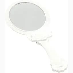 Дзеркальце розкладне косметичний біле 9.5х8х1.5 см