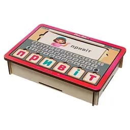 Планшет для девочек Собери слово по картинке Ubumblebees (ПСД199-УКР) PSD199-UKR на украинском языке