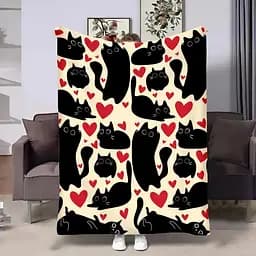 Плед 3D Котики кохання 32374 135х160 см