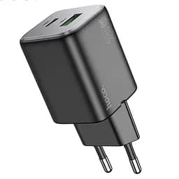 МЗП Hoco N41 Almighty PD20W+QC3.0 (1USB-A/1C) Black - мініатюра 2