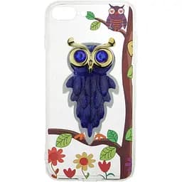 Чохол-накладка Toto TPU Case Decorative Stones iPhone 7/8/SE 2020 Owls Purple