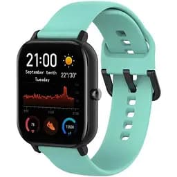 Ремінець силіконовий BeWatch для Xiaomi Amazfit BIP/GTS/GTR S 20 мм М'ятний (1012389S)