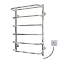 Електрична рушникосушарка Kosser Скоба с полкой 700x500/6 ER рег. ДСп04ЕR, Хром, Праве